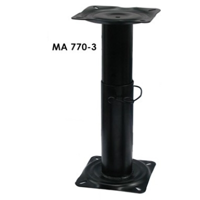 Metalinė teleskopinė koja sėdynei, aukštis 30,5-45,7 cm